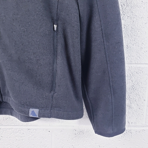 L.L. Bean Slightly Fitted Sweater Fleece Jacket Full Zip Gray Men's Large - Picture 6 of 10